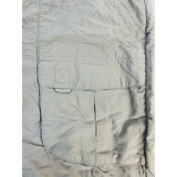 VTG 90s L.L. Bean Men’s Large Tall Convertible Zip Off Hiking Trail Cargo Pants - Picture 3 of 10